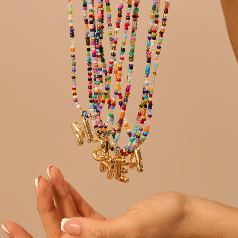The Colorful Letter Necklace