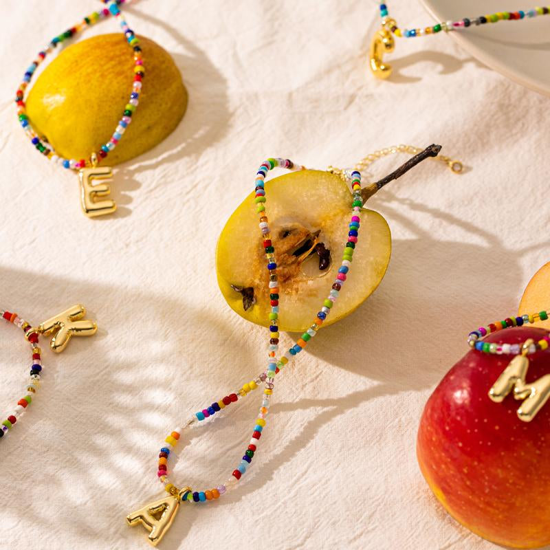 The Colorful Letter Necklace